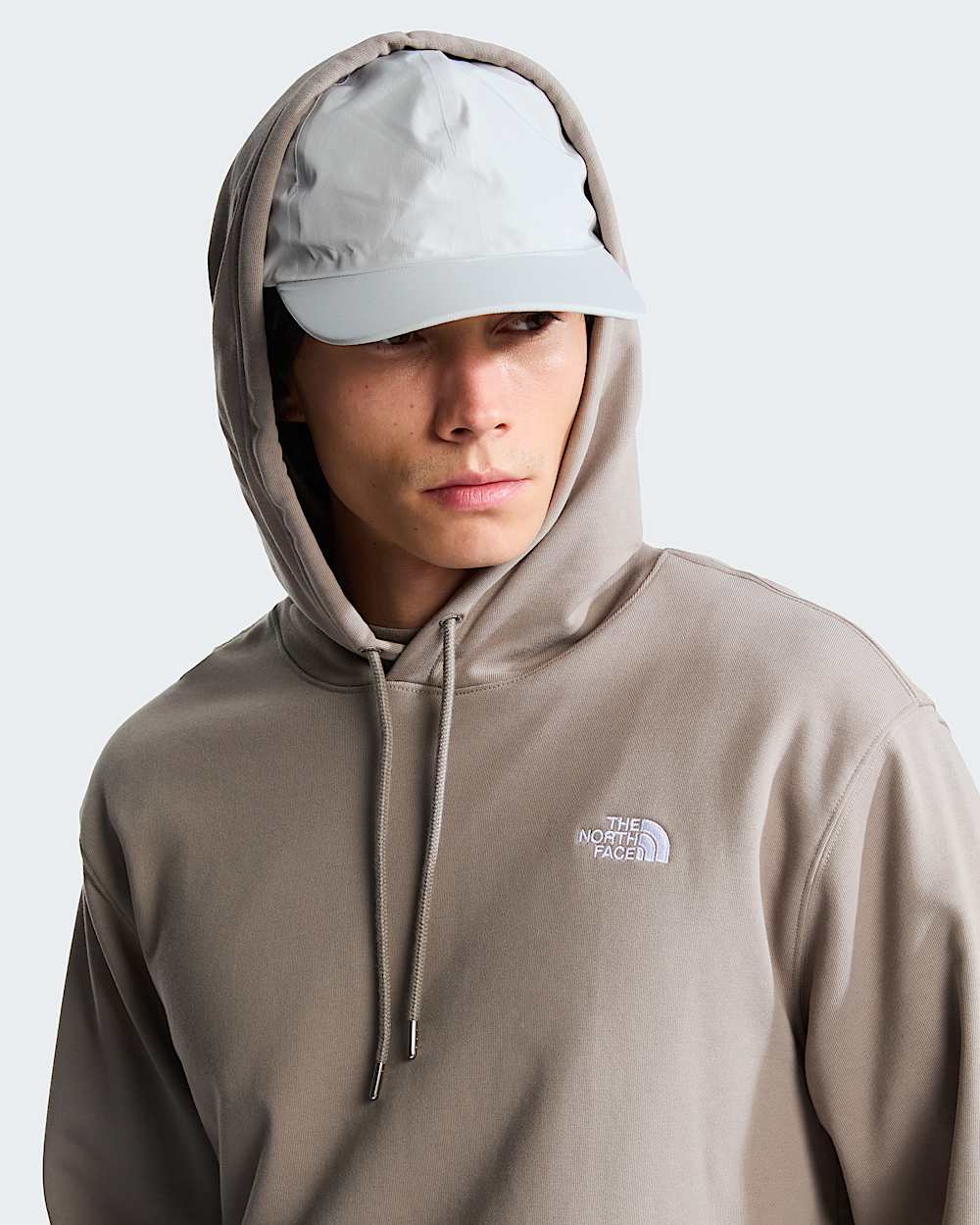 Mens TNF Essential Terry Simple Dome Relaxed Hoodie TNF ALT4