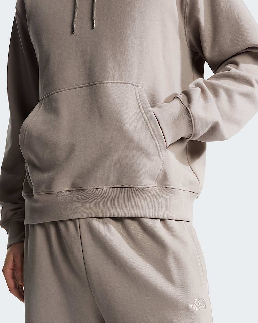 Mens TNF Essential Terry Simple Dome Relaxed Hoodie TNF ALT5