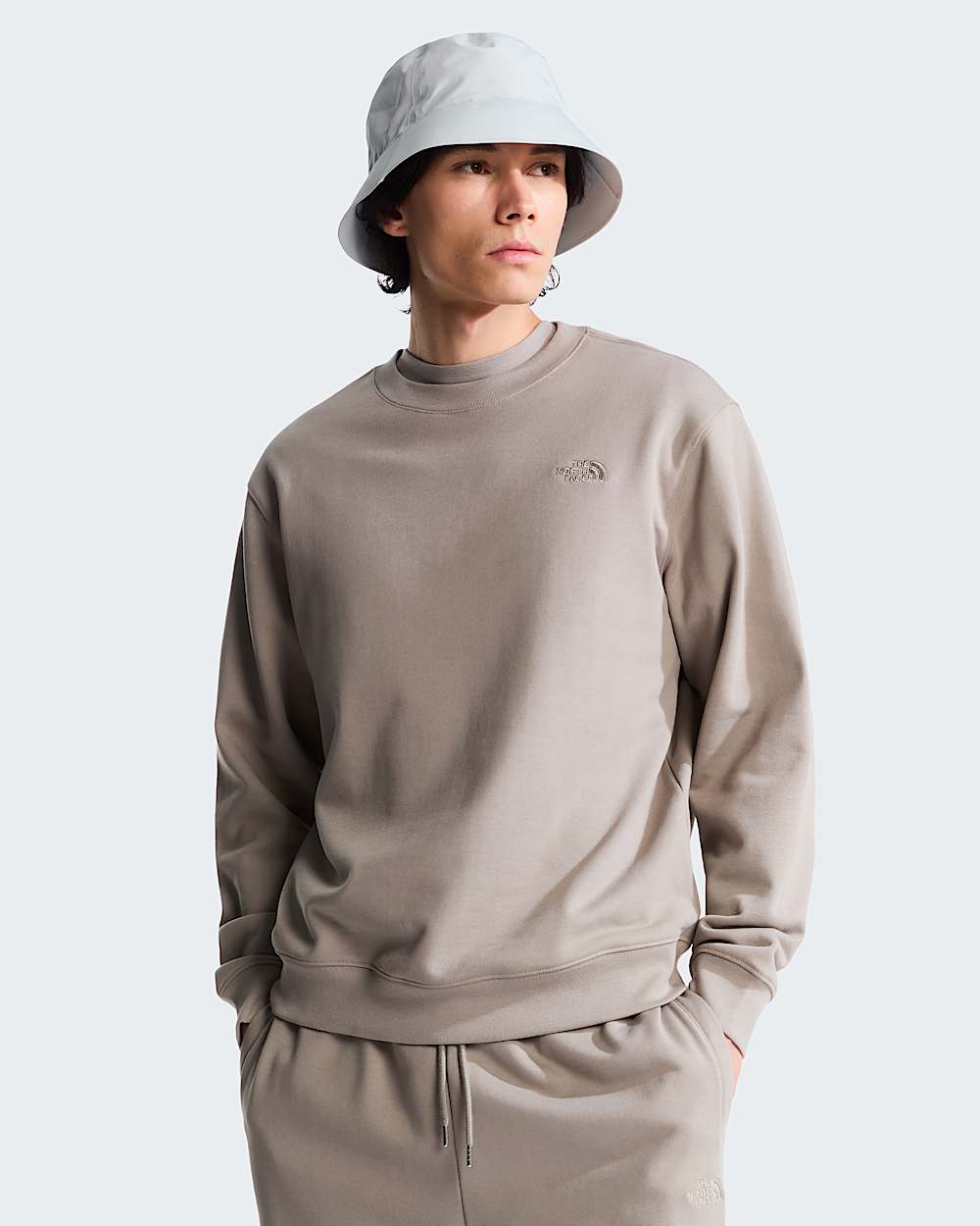 Sudadera holgada en tejido de rizo TNF Essential Simple Dome para hombre TNF HERO