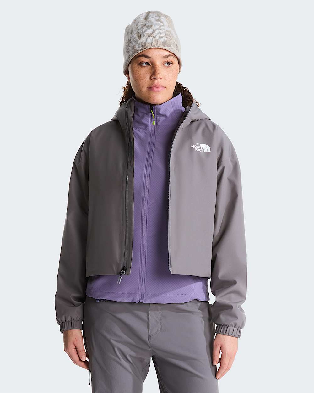 Veste courte Quest DryVent pour femme TNF Smoked Pearl ALT4