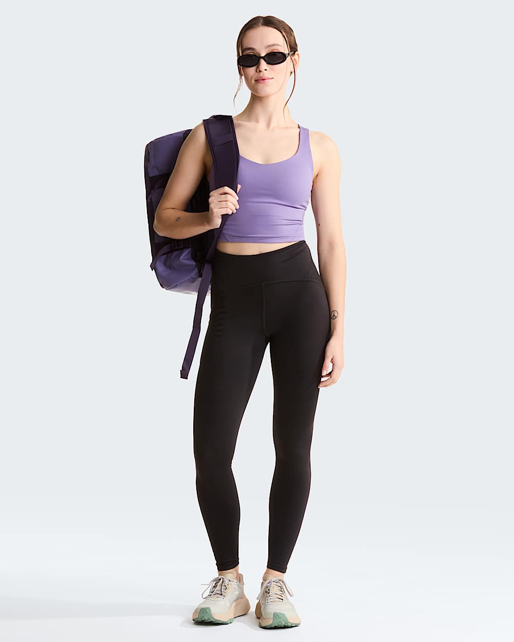 Reggiseno sportivo Jaida Longline da donna TNF Grounded Plum ALT2