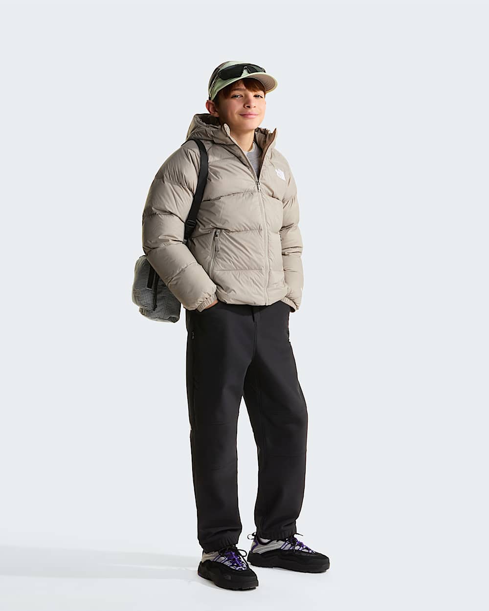 Chaqueta de plumn con capucha Hydrenalite para nio TNF alt1