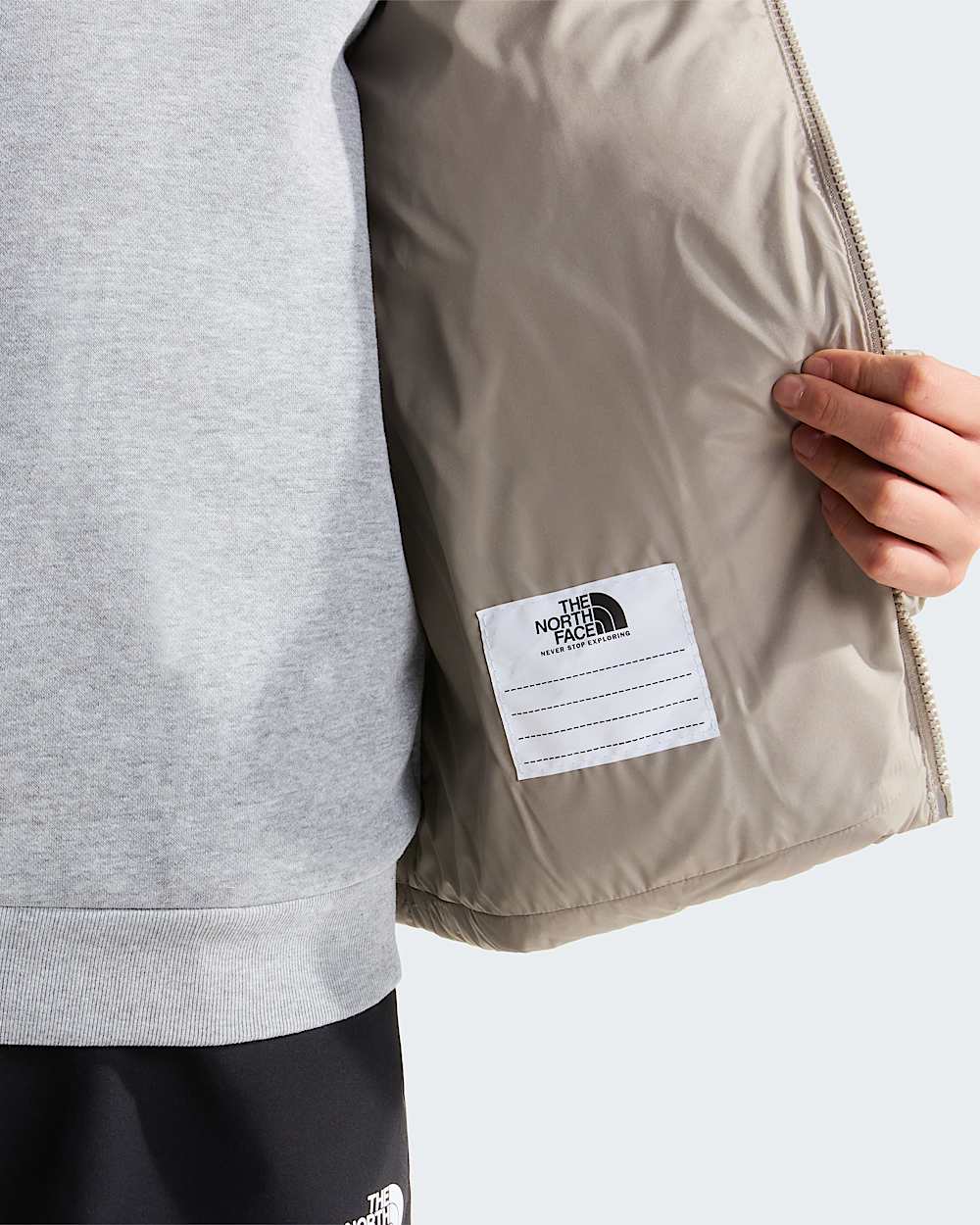 Chaqueta de plumn con capucha Hydrenalite para nio TNF alt8