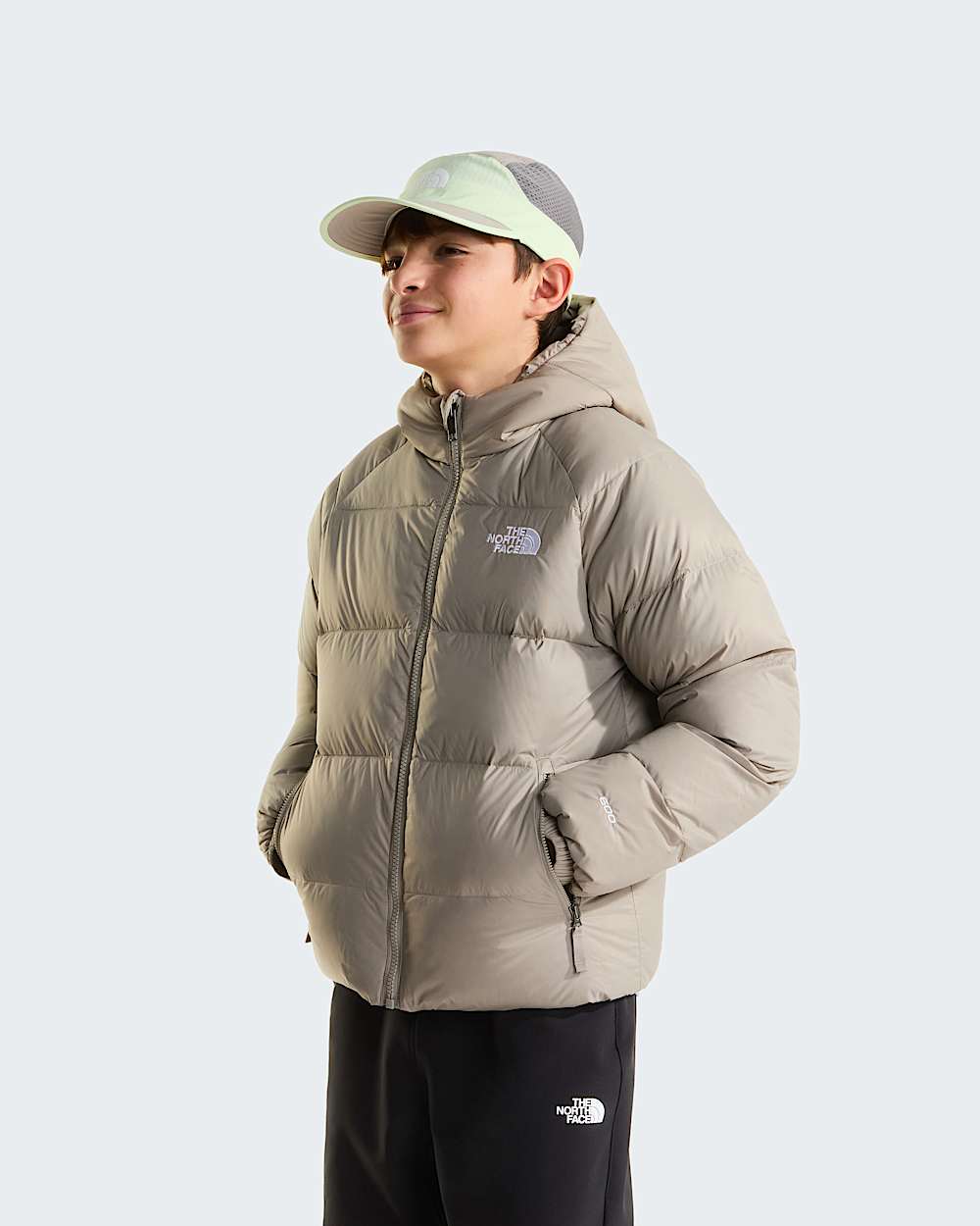 Chaqueta de plumn con capucha Hydrenalite para nio TNF hero