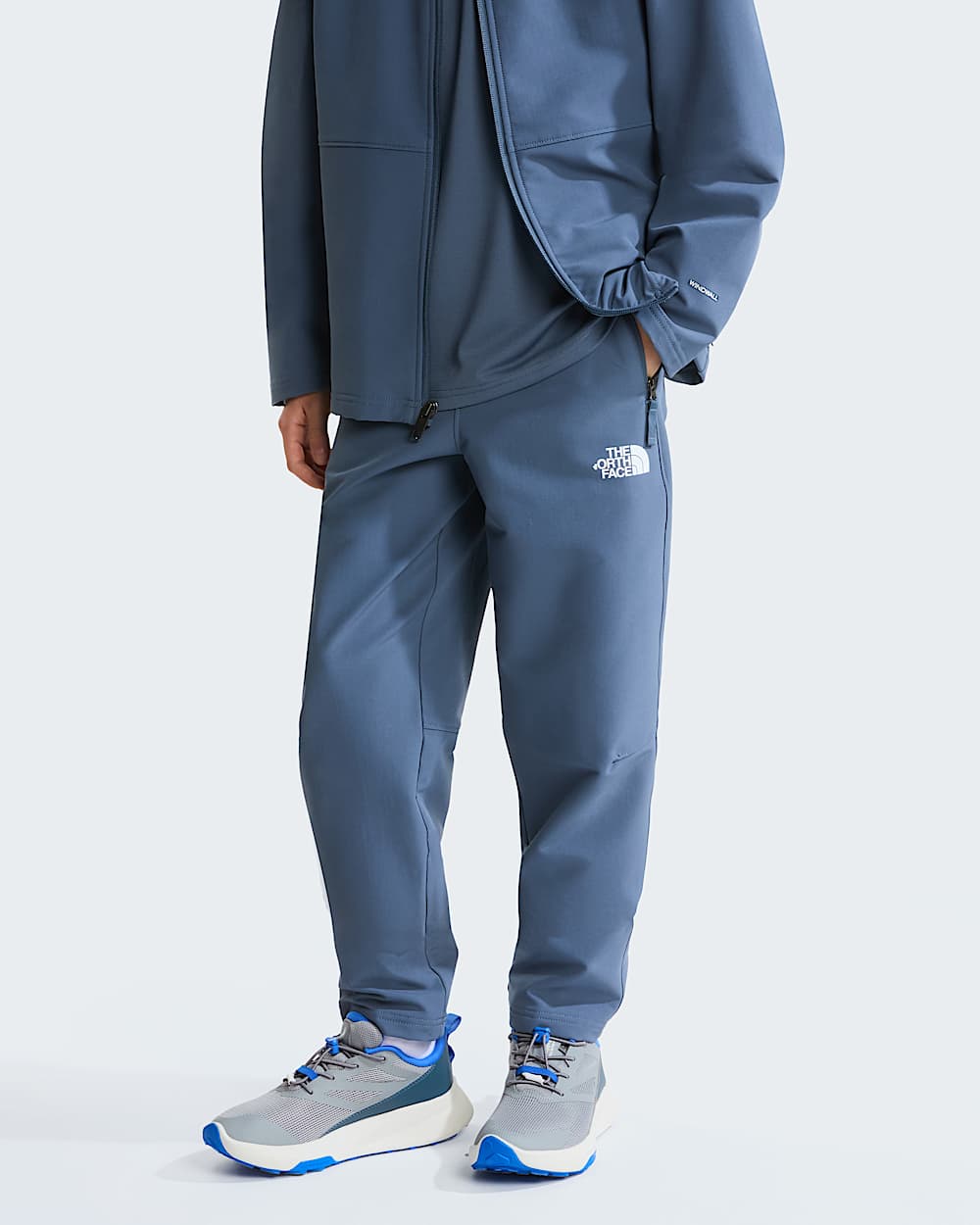 Perlino Softshell broek voor tieners TNF HERO