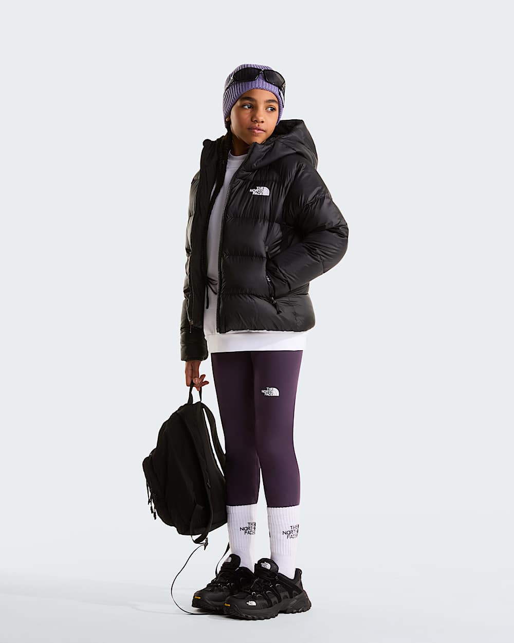 Giacca in piumino con cappuccio Hydrenalite da ragazza TNF ALT1