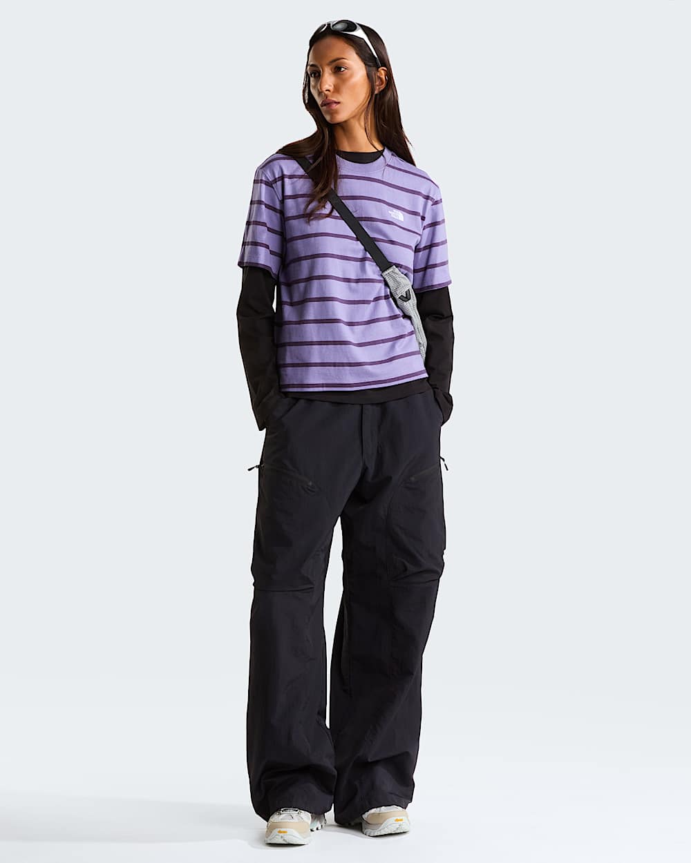 Tshirt Vista Stripe da donna TNF ALT1