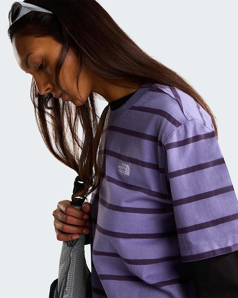 Tshirt Vista Stripe da donna TNF ALT5