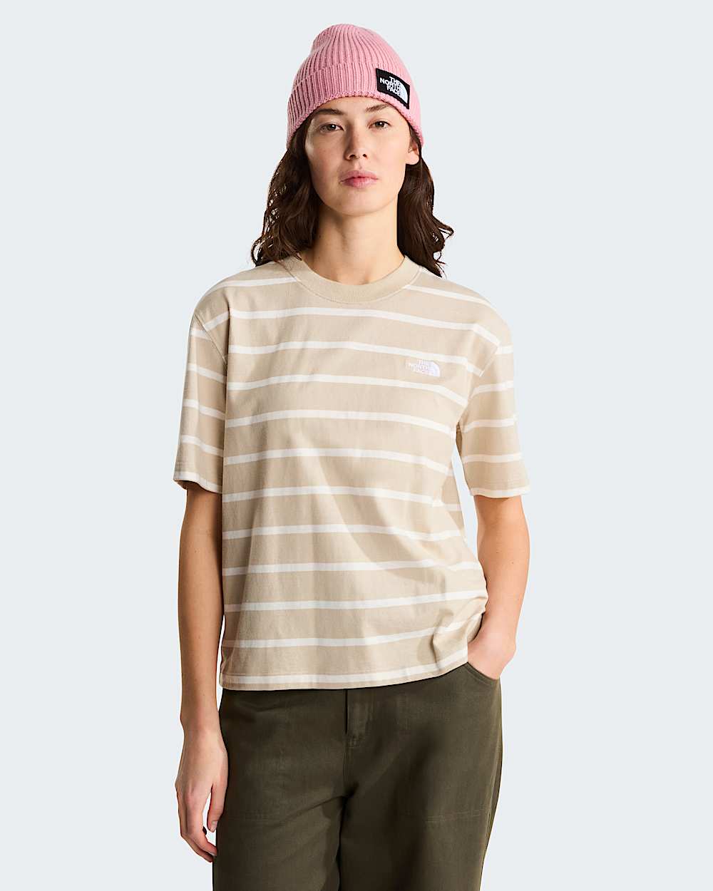 Womens Vista Stripe TShirt TNF HERO