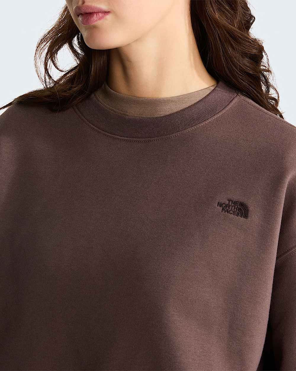 TNF Essential Simple Dome Boxy Oversized Sweatshirt voor dames TNF ALT4