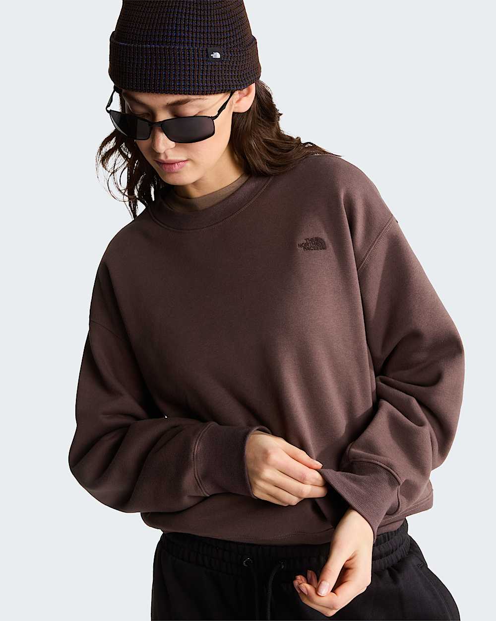 TNF Essential Simple Dome Boxy Oversized Sweatshirt voor dames TNF ALT5