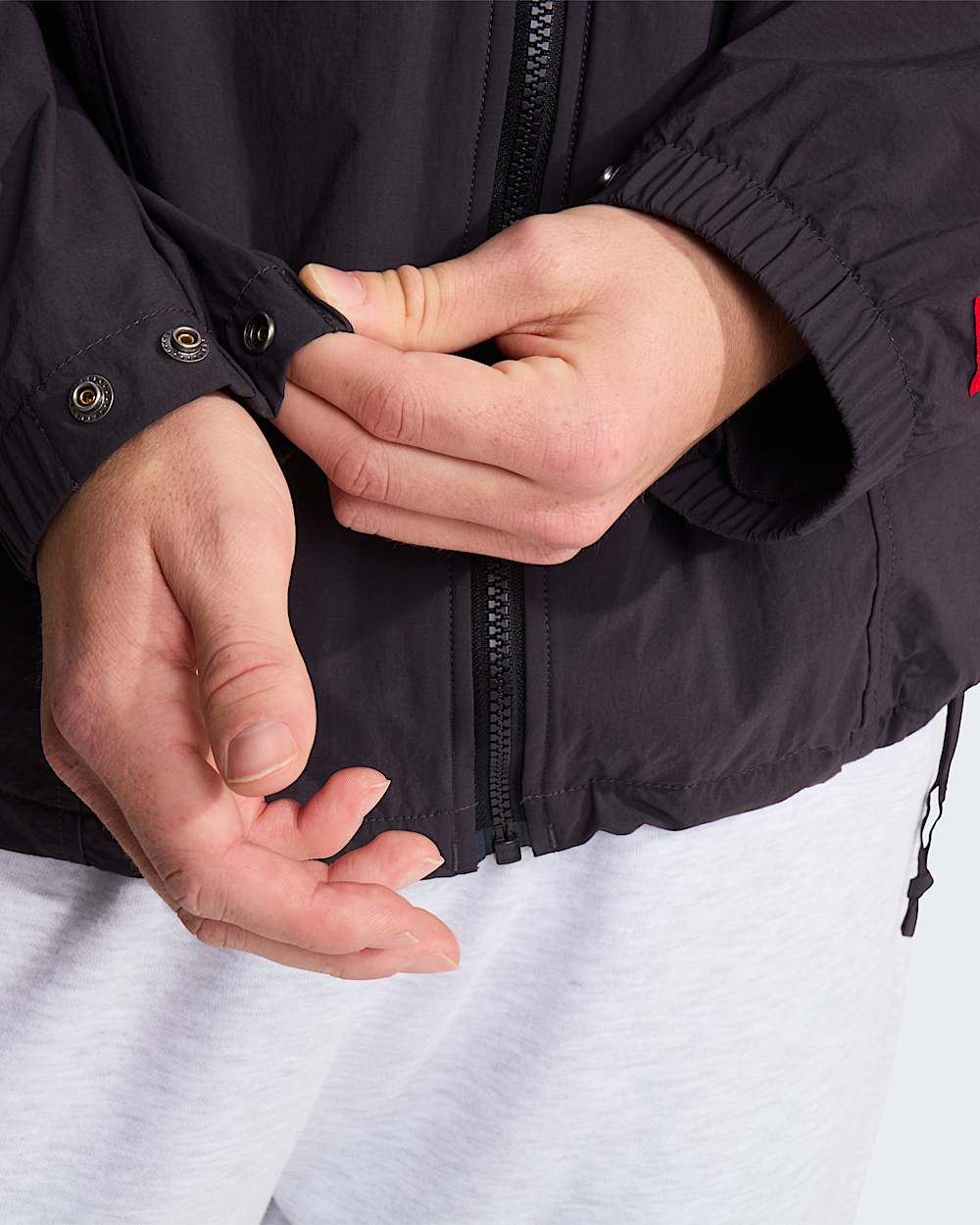 Giacca TNF Red Box in nylon foderata in pile unisex TNF ALT11