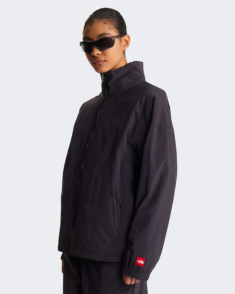 Giacca TNF Red Box in nylon foderata in pile unisex TNF ALT14