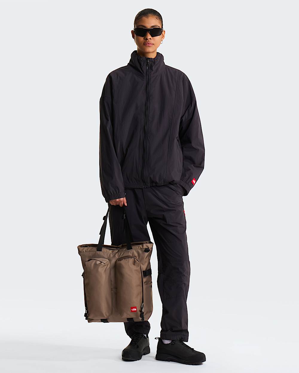 Giacca TNF Red Box in nylon foderata in pile unisex TNF ALT15