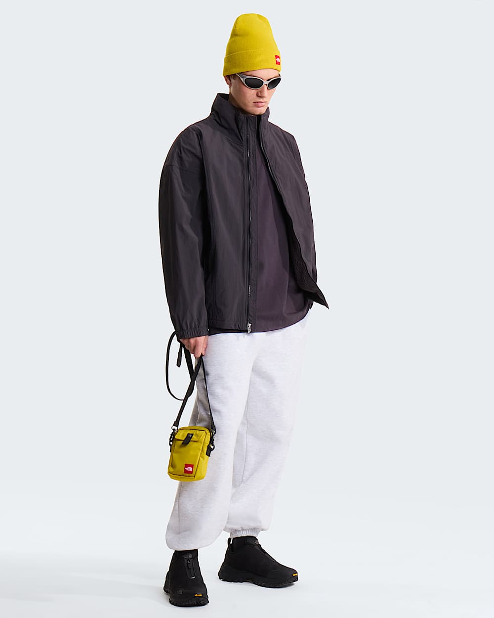Giacca TNF Red Box in nylon foderata in pile unisex TNF ALT3