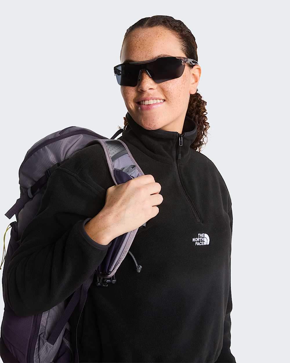 Glacier Novelty Logo 14 Zip Fleece W TNF ALT6