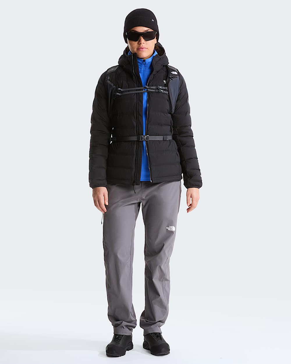 Veste  capuche en duvet stretch Abseil pour femme TNF ALT1