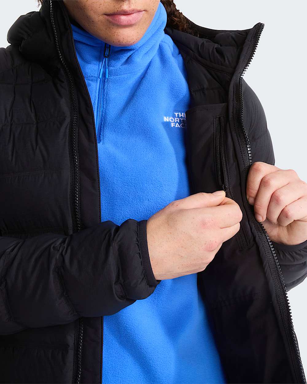 Veste  capuche en duvet stretch Abseil pour femme TNF ALT7