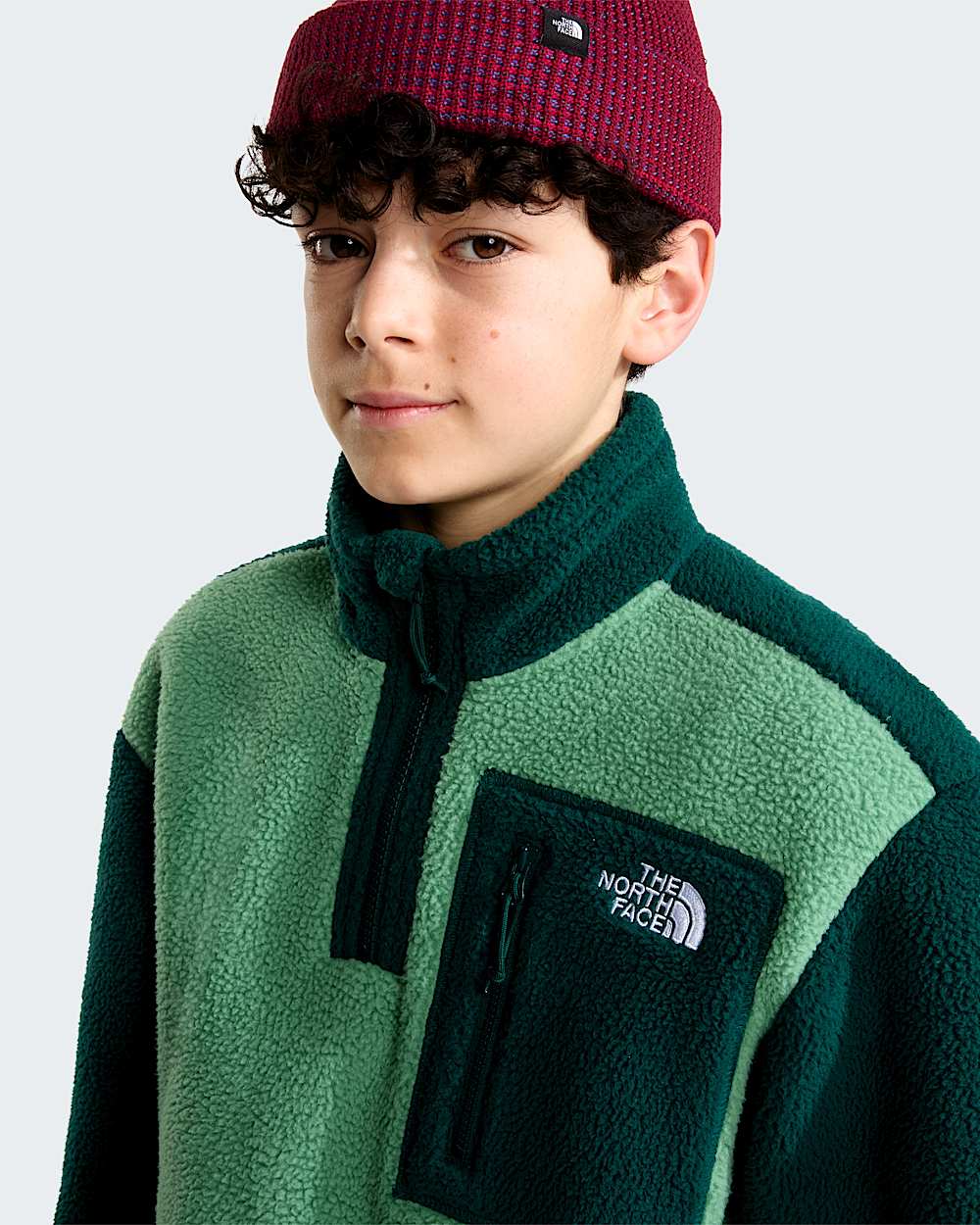 Yumiori 14 Zip Fleecejacke fr Teenager TNF ALT4