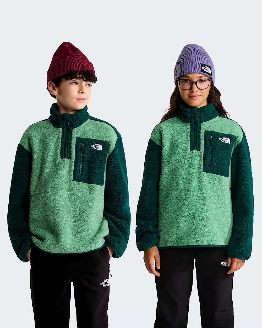 Yumiori 14 Zip Fleecejacke fr Teenager TNF HERO