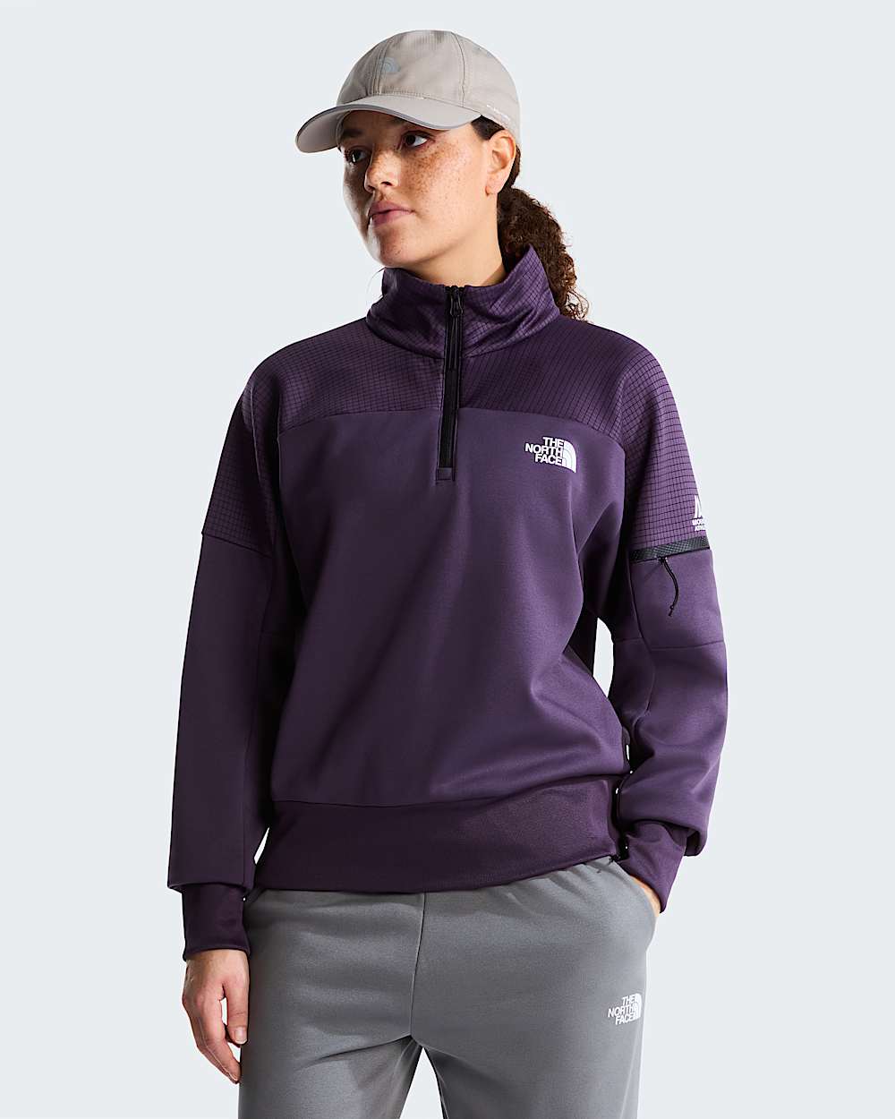 Mountain Athletics Fleece 20 met kwartrits voor dames TNF HERO