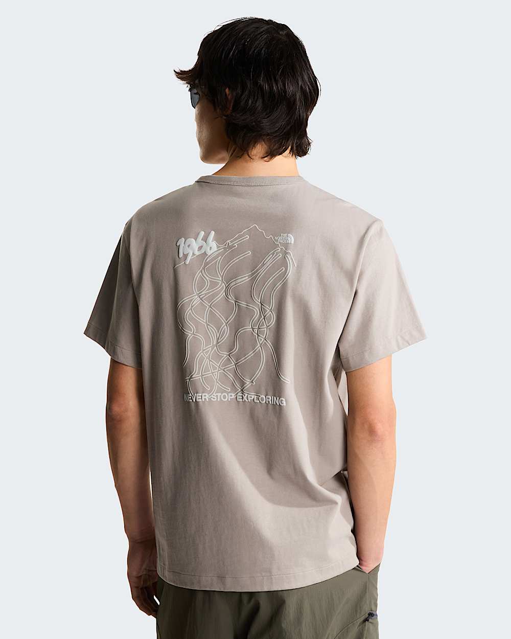 Tshirt graphique dcontract unisexe NSE Slopes TNF ALT2