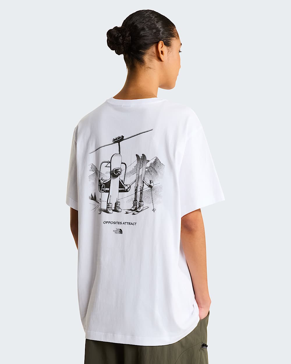 Unisex Opposites Attract Relaxed Graphic TShirt TNF ALT12