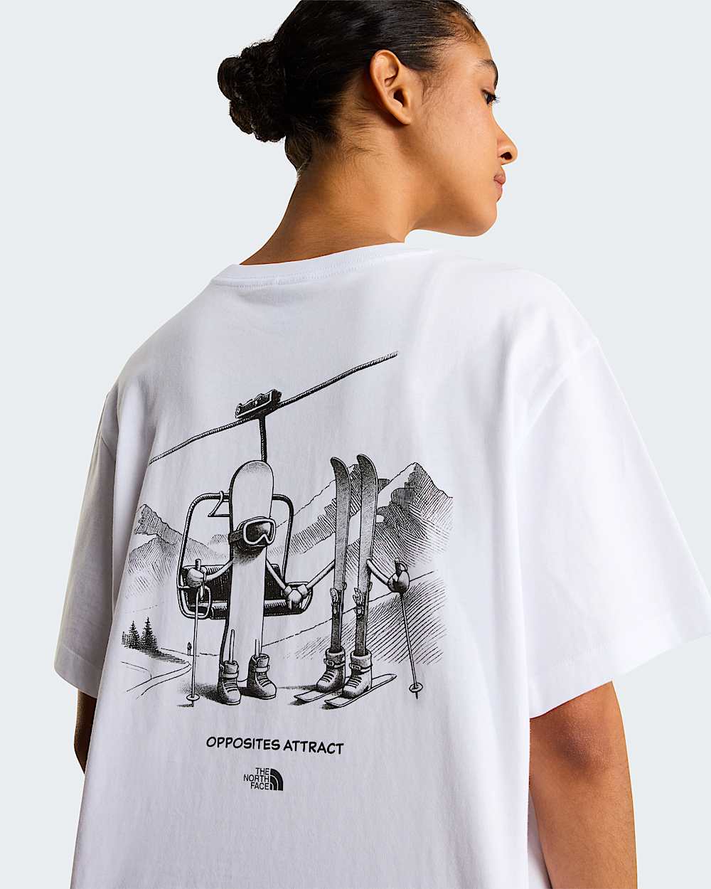 Unisex Opposites Attract Relaxed Graphic TShirt TNF ALT17
