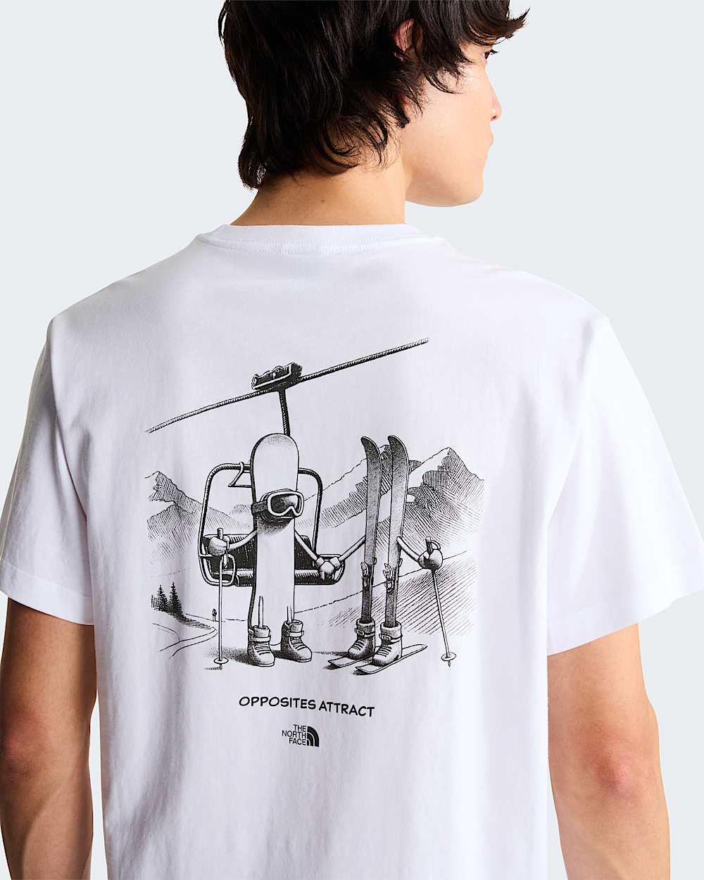 Unisex Opposites Attract Relaxed Graphic TShirt TNF ALT7