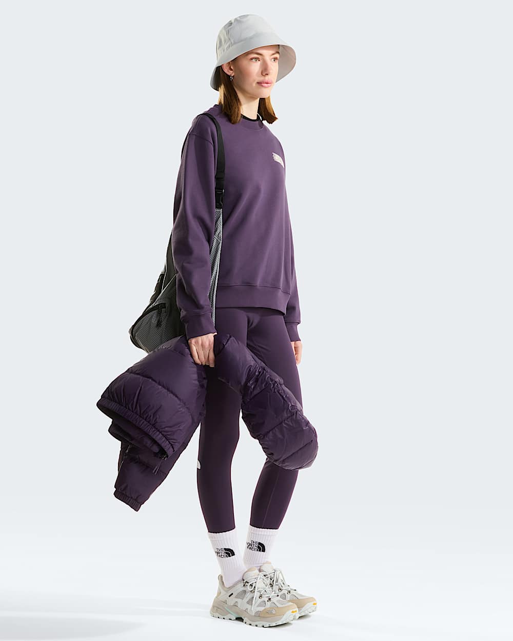 Retro Trail Relaxed Graphic Sweatshirt voor dames TNF ALT1