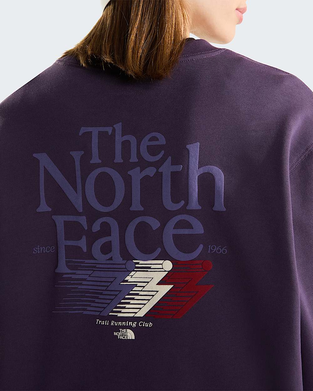 Retro Trail Relaxed Graphic Sweatshirt voor dames TNF ALT5