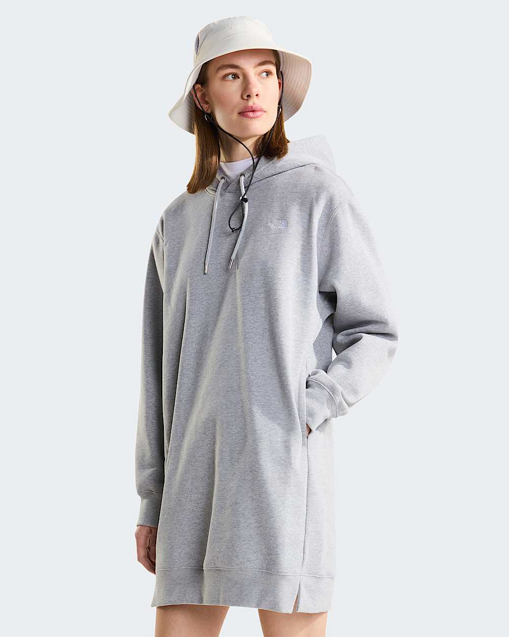 Essentile Eenvoudige Dome Ontspannen jurk met capuchon voor dames TNF HERO