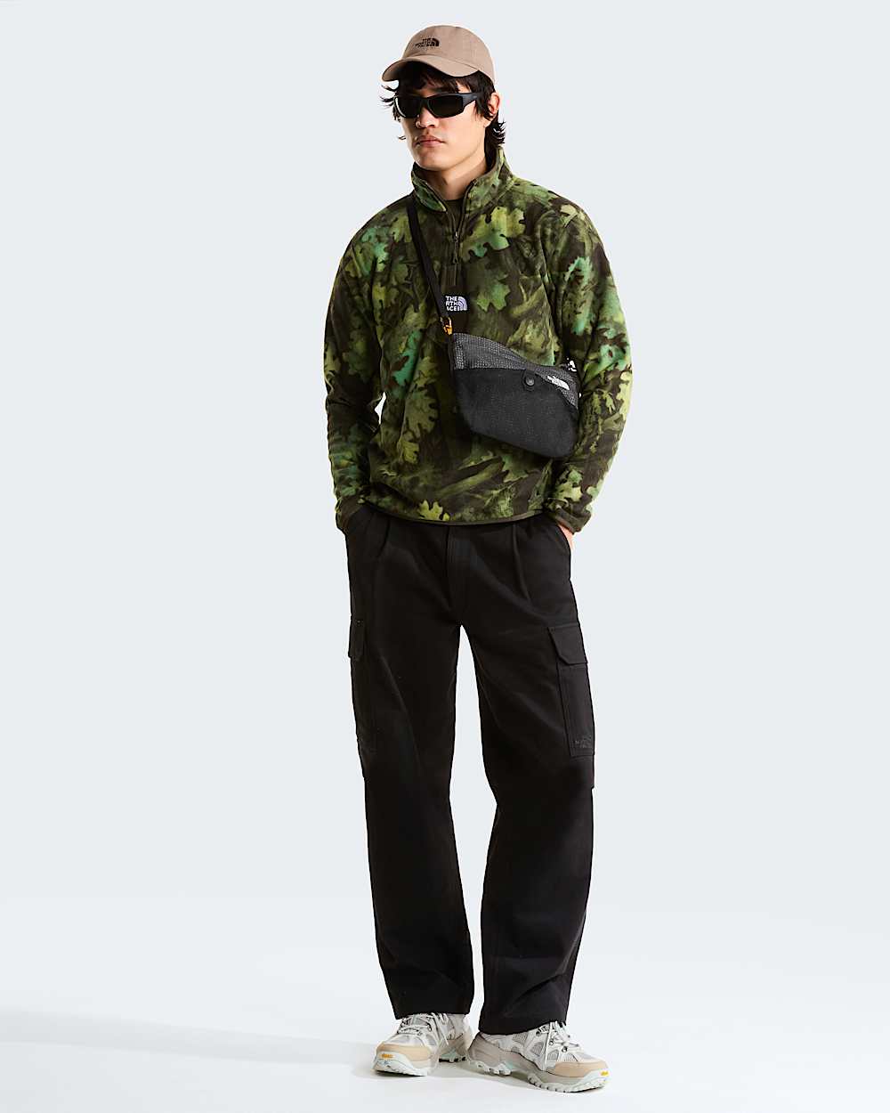 Polaire Glacier Novelty  fermeture zippe 14 avec logo imprim pour homme TNF ALT1