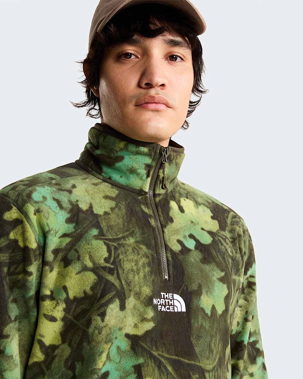 Polaire Glacier Novelty  fermeture zippe 14 avec logo imprim pour homme TNF ALT5