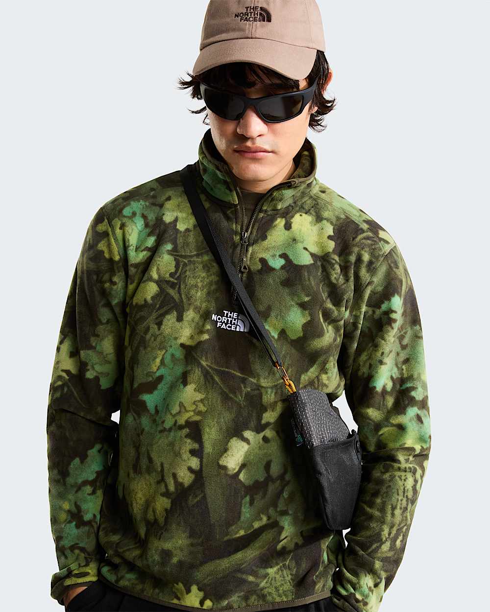 Polaire Glacier Novelty  fermeture zippe 14 avec logo imprim pour homme TNF ALT6