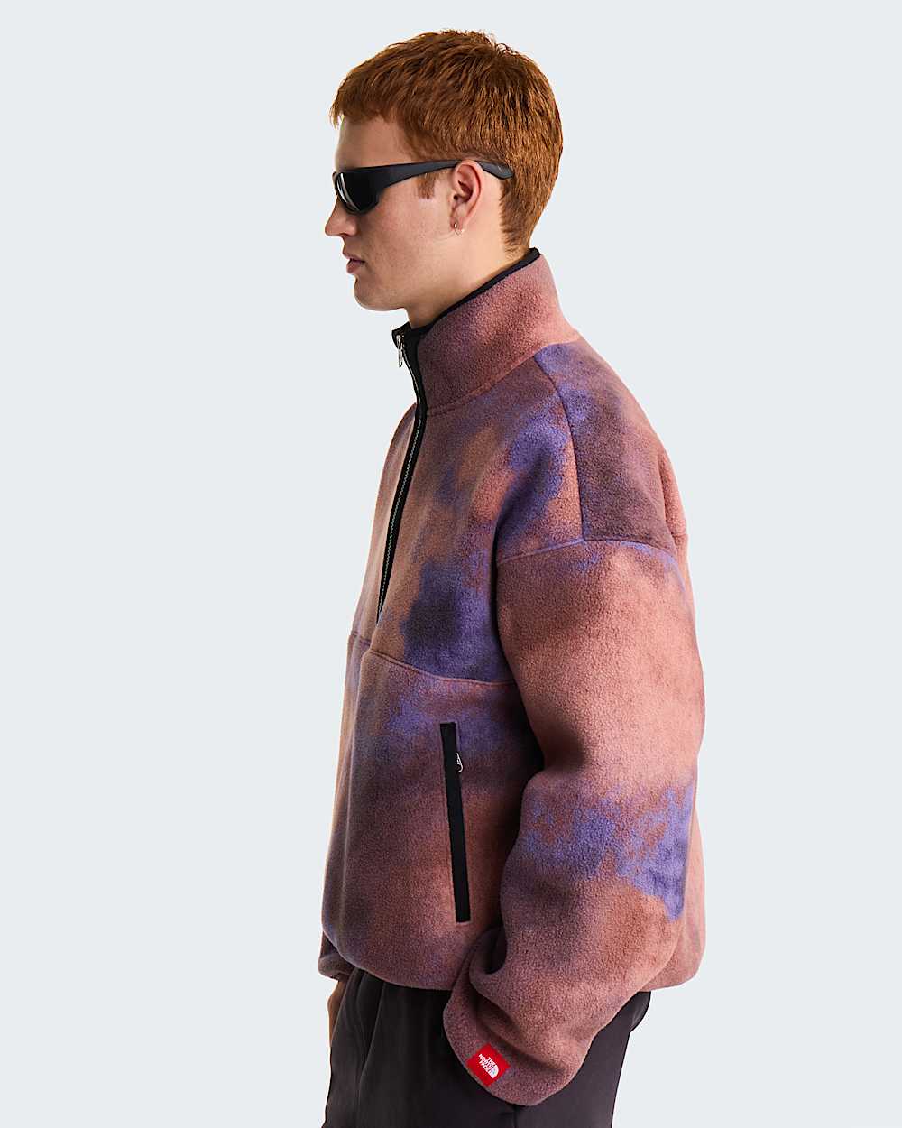 Pile con mezza cerniera TNF Red Box Printed unisex﻿ TNF ALT2