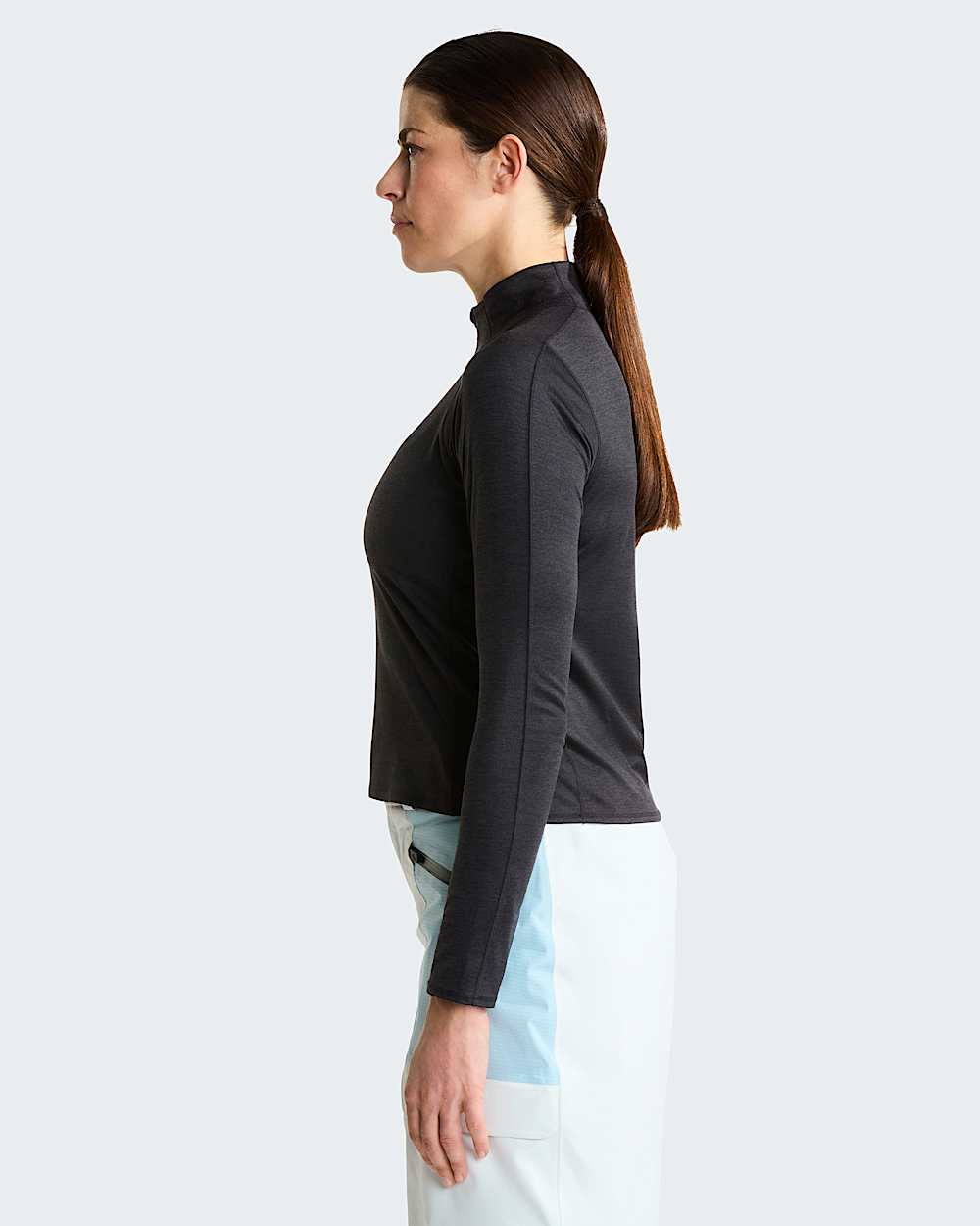 Womens Jaida 14 Zip LongSleeve Top TNF ALT2