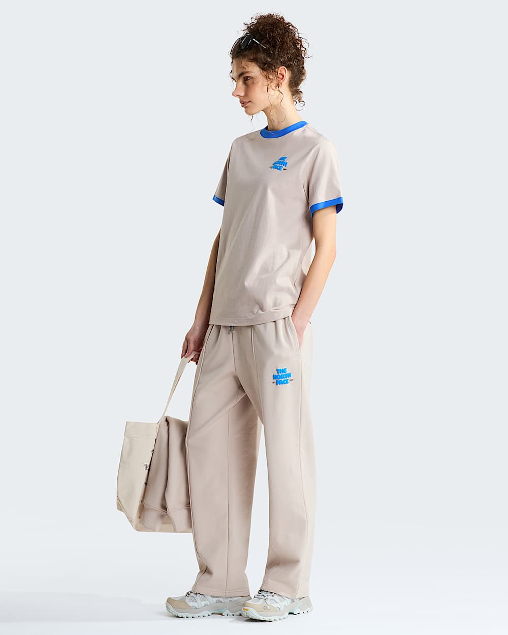 Womens Explore Fonts Relaxed Graphic TShirt TNF ALT1