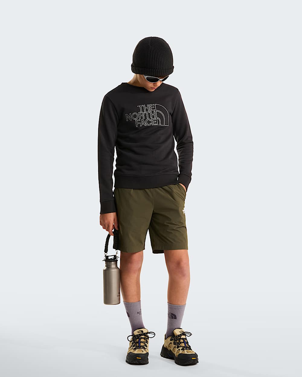 Teens Drew Peak Crew Neck Sweatshirt TNF ALT1