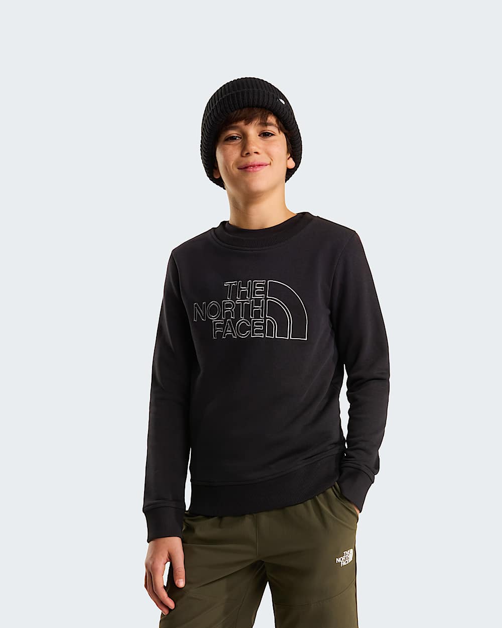 Teens Drew Peak Crew Neck Sweatshirt TNF HERO
