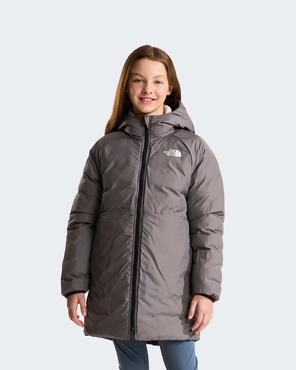 Girls Reversible Perrito Parka TNF ALT1