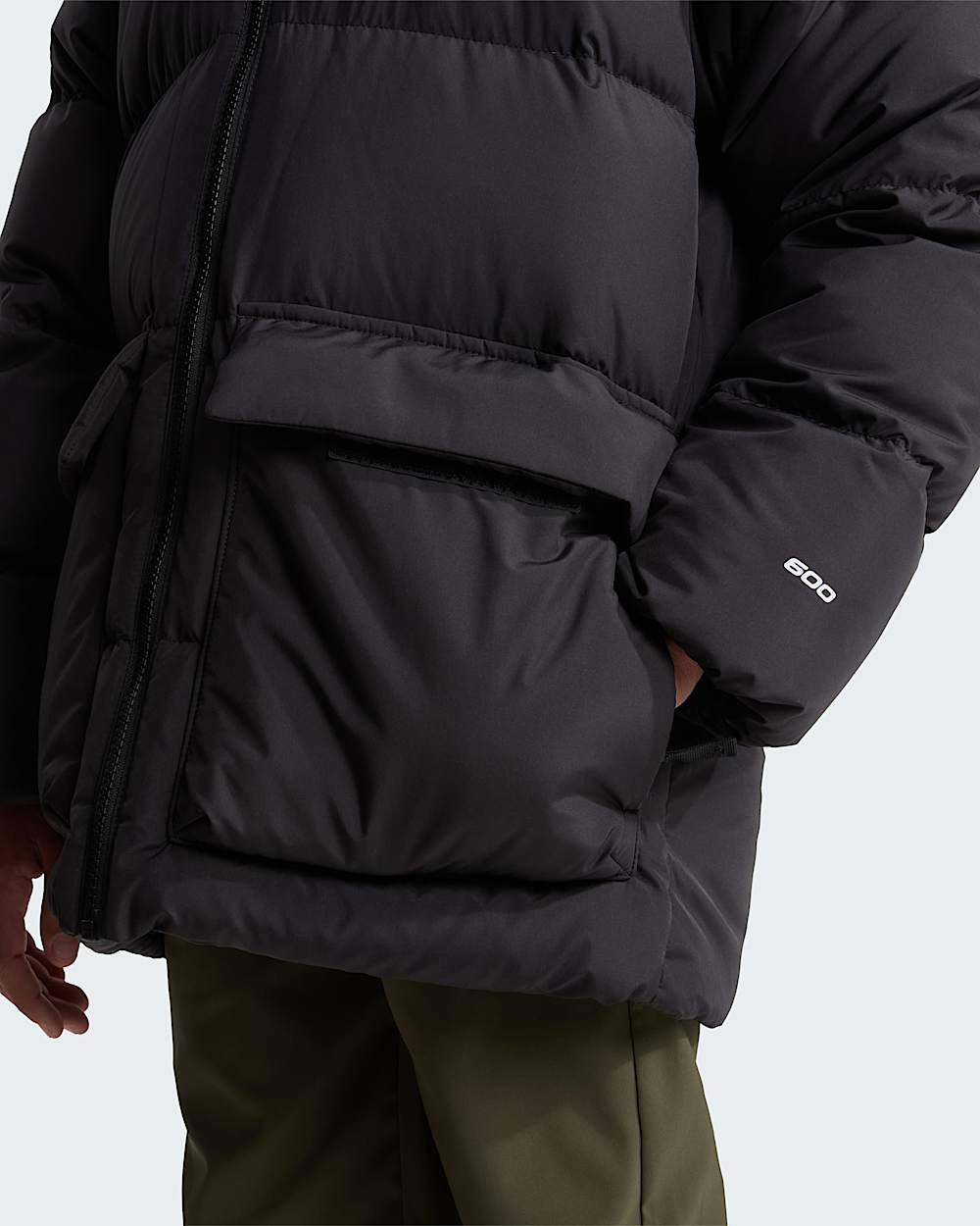 North fleecegeftterter kurzer Daunenparka fr Jugendliche TNF ALT7