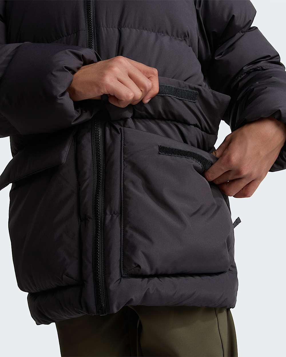 North fleecegeftterter kurzer Daunenparka fr Jugendliche TNF ALT8
