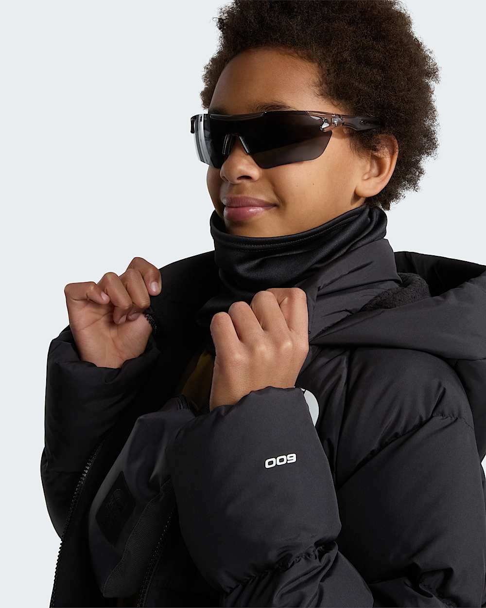 North fleecegeftterter kurzer Daunenparka fr Jugendliche TNF ALT10