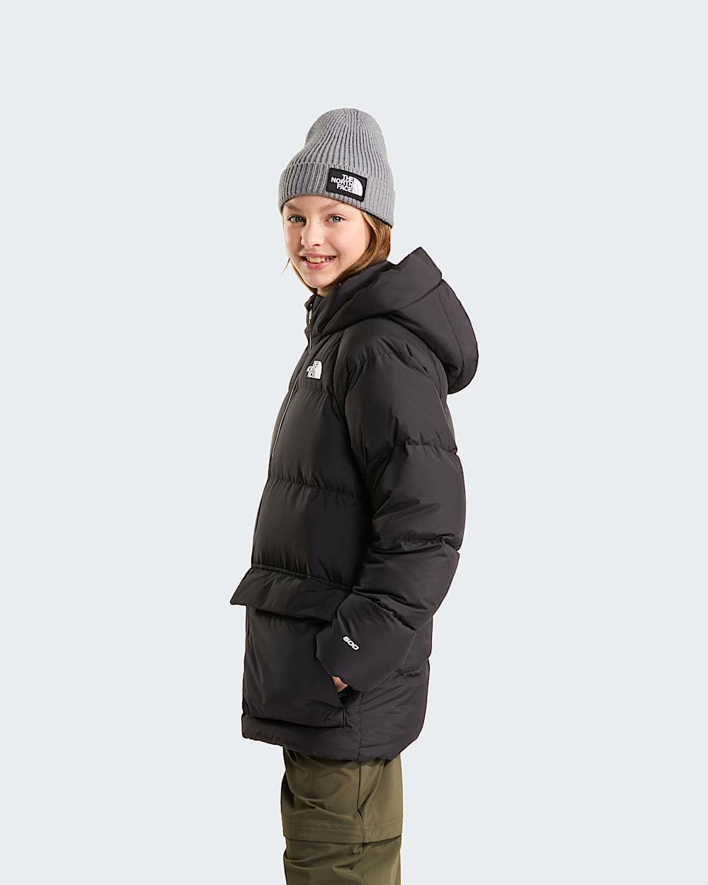 North fleecegeftterter kurzer Daunenparka fr Jugendliche TNF ALT14