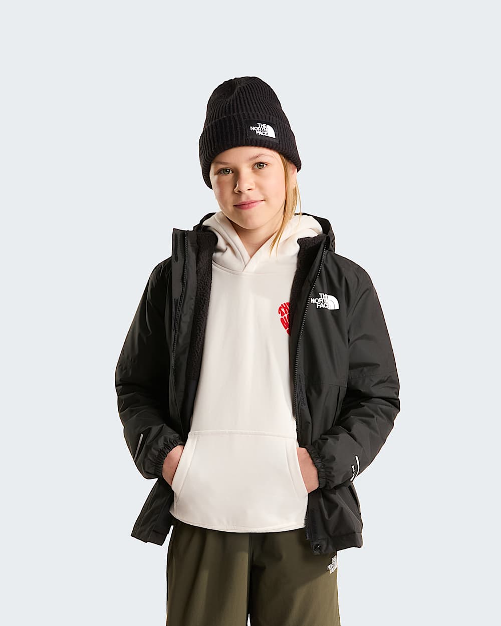 Girls Warm Antora Rain Jacket TNF ALT4