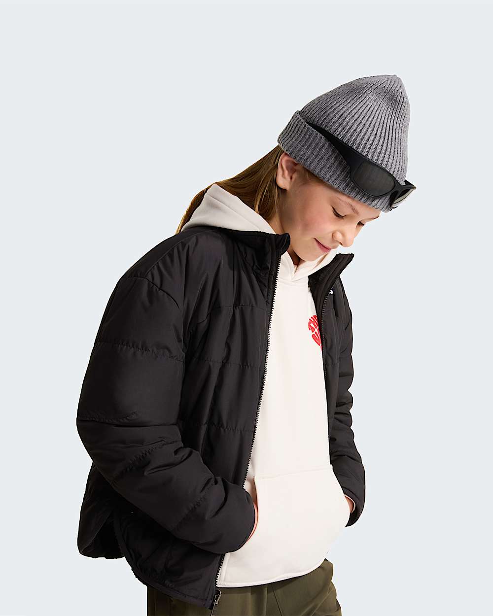 Girls Reversible Shasta FullZip Jacket TNF ALT9