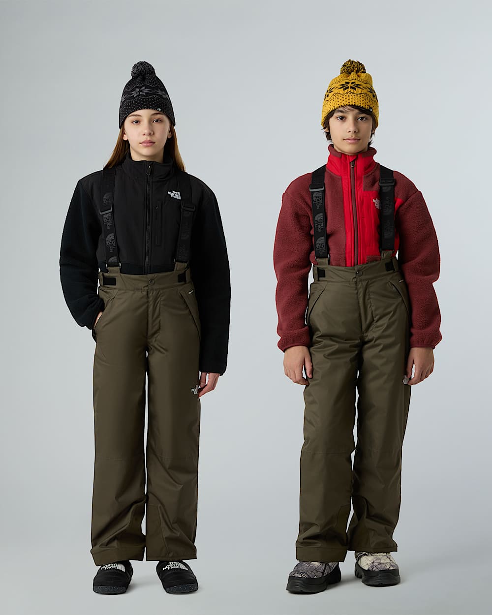 Teens Snowquest Suspender Trousers TNF ALT4