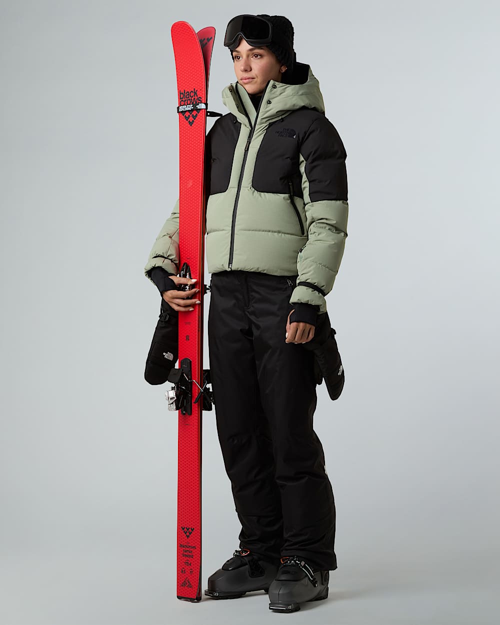 Womens Cold Spell Cropped Down Jacket TNF ALT5