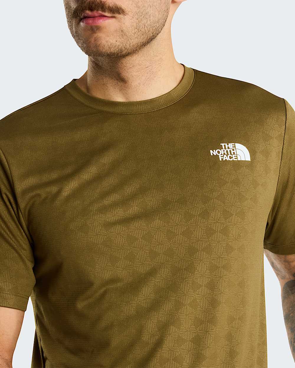 Tshirt coupe standard 247 Pentadome emboss pour homme TNF alt4